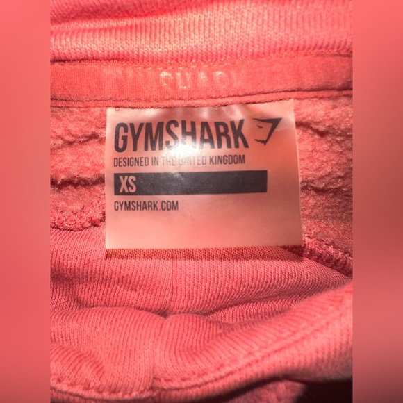 Gym Shark Women's Peachy Red Cropped Hoodie size XS - Picture 4 of 5
